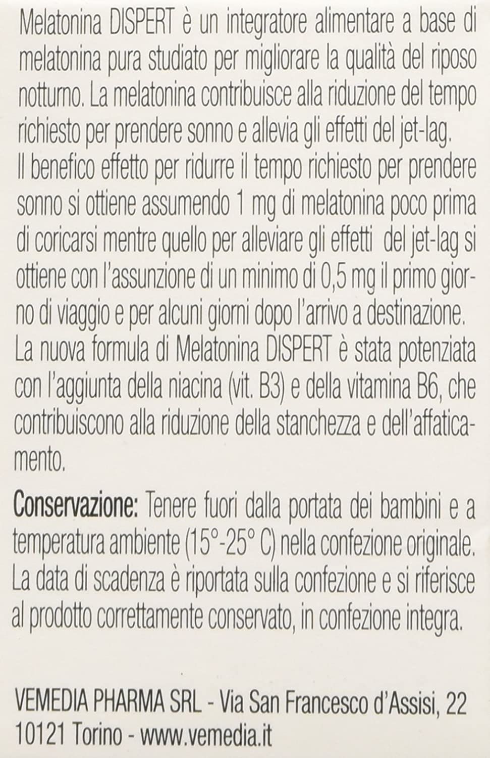 MELATONINA DISPERT 120 COMPRESSE