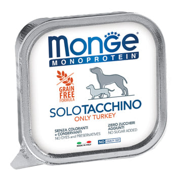 MONGE MONOPROTEICO 100% TACCHINO 150 G