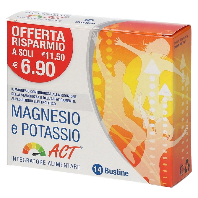 Magnesio E Potassio Act 14 Bustine