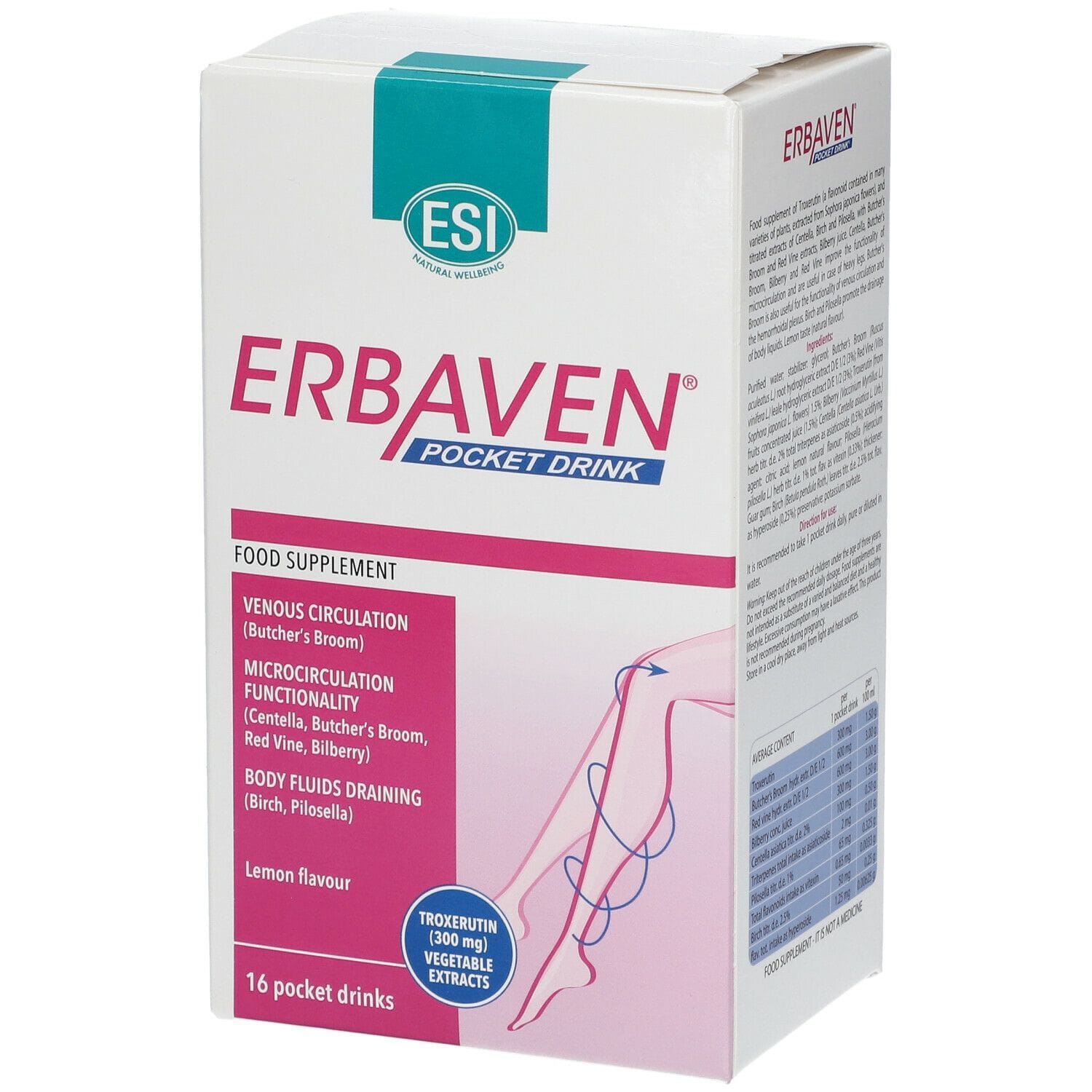 ESI ERBAVEN POCKET DRINK 16 POCKET DRINK DA 20 ML GUSTO LIMONE