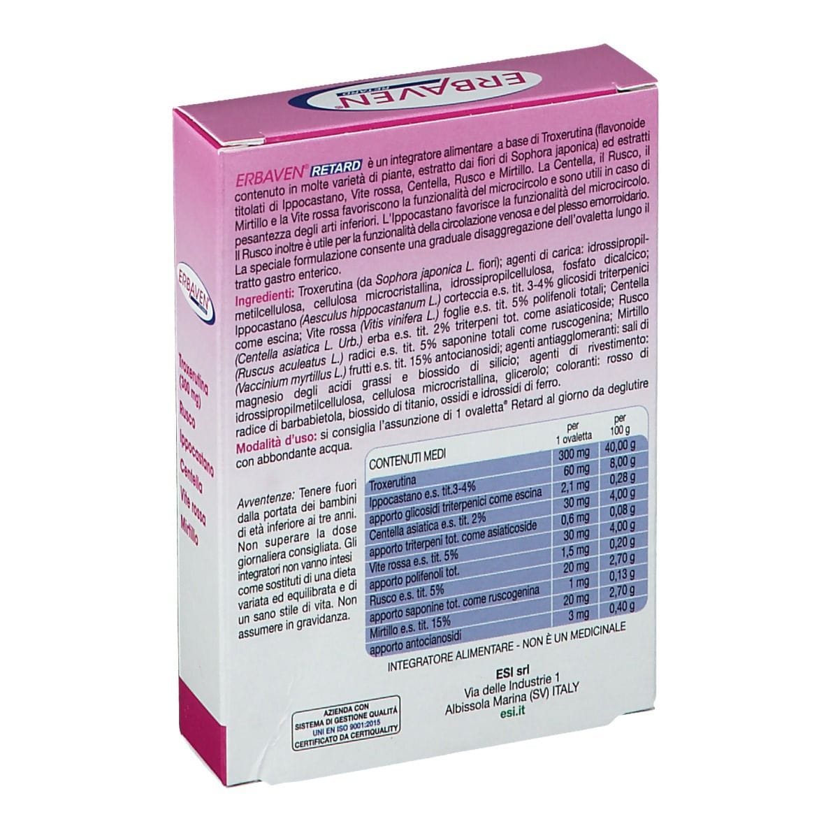 ESI ERBAVEN RETARD 30 OVALETTE