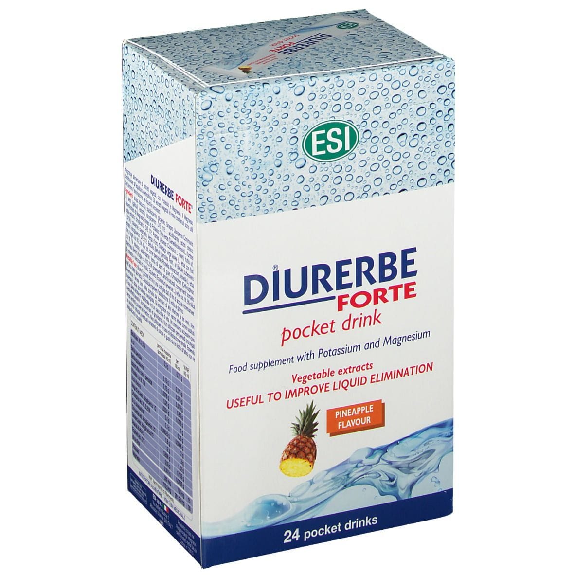 ESI DIURERBE FORTE DRENANTE ANANAS 24 POCKET DRINK DA 20 ML