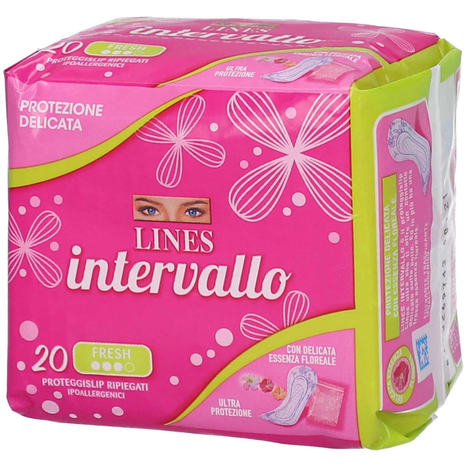 Proteggislip Lines Intervallo Fresh Ripiegato 20 Pezzi