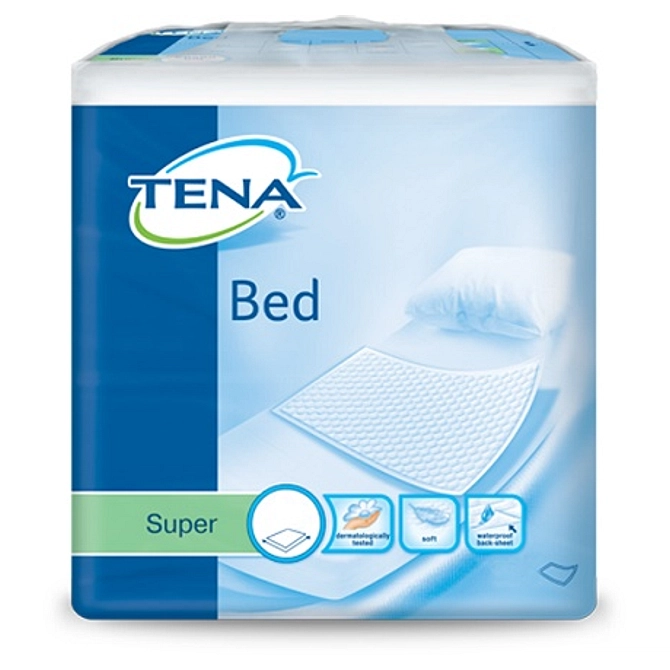 Traversa Per Incontinenza Non Rimboccabile Tena Bed Super 60 X90 Cm 35 Pezzi
