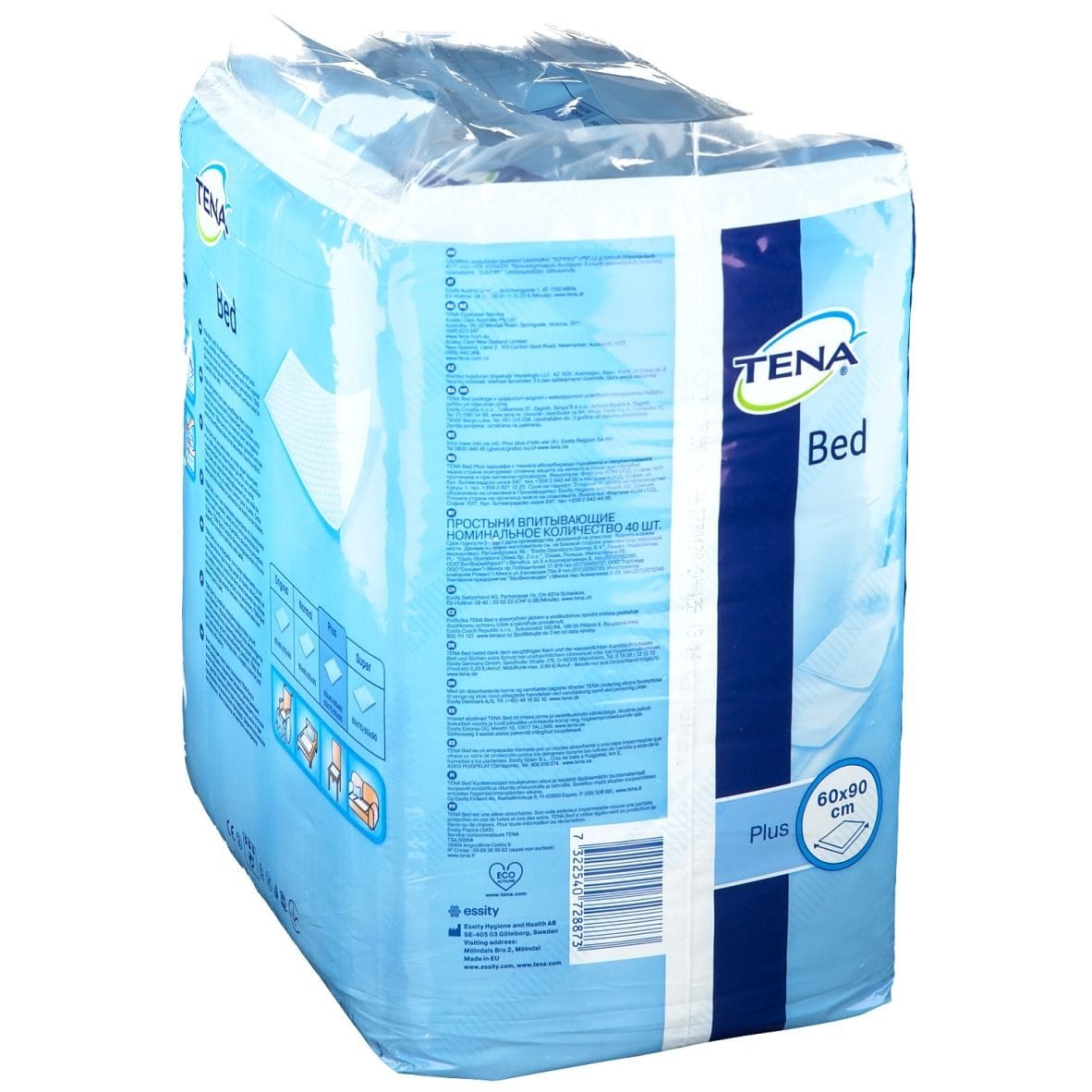 TRAVERSA PER INCONTINENZA TENA BED PLUS NON RIMBOCCABILE 60X90CM 35 PEZZI