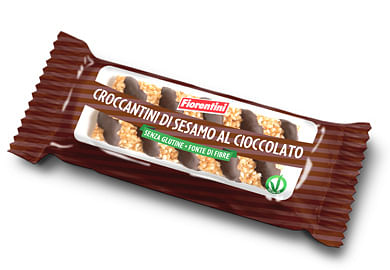 Croccantini Di Sesamo Con Cioccolato Fondente 60 G