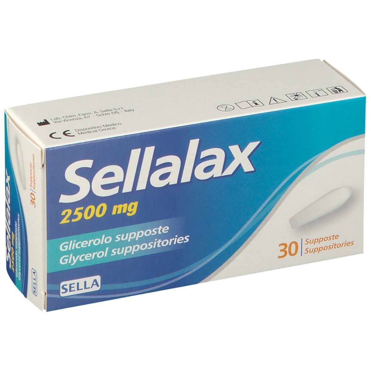 Sellalax 2500 Mg Supposte Glicerolo 30 Pezzi