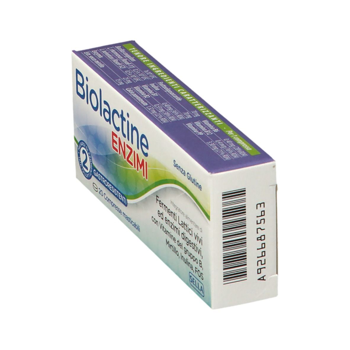 BIOLACTINE ENZIMI 20 COMPRESSE NUOVA FORMULA