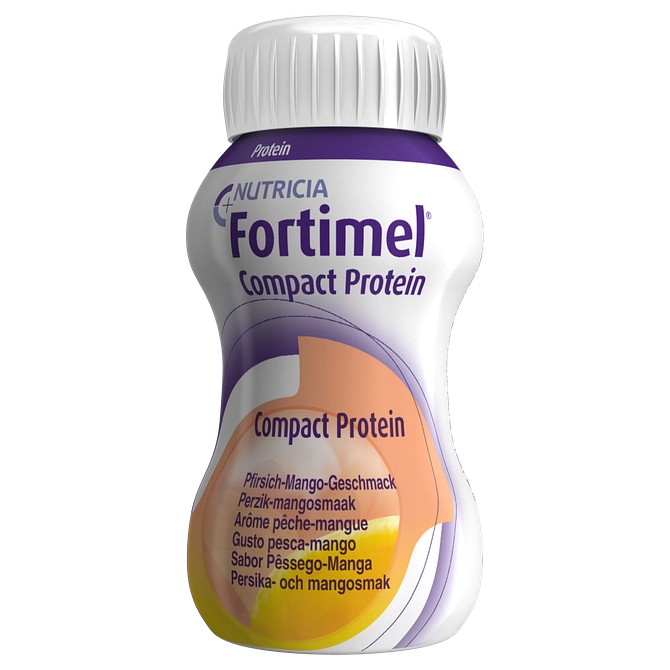 Nutricia Fortimel Compact Protein Gusto Pesca E Mango 4 Bottiglie Da 125 Ml