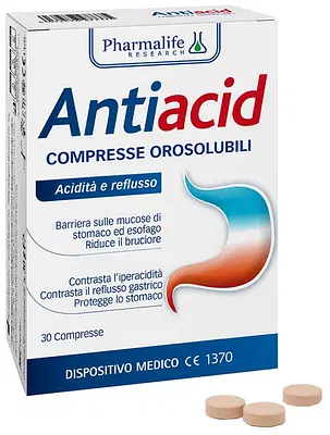 ANTIACID 30 COMPRESSE OROSOLUBILI ANTIACID 30 COMPRESSE OROSOLUBILI