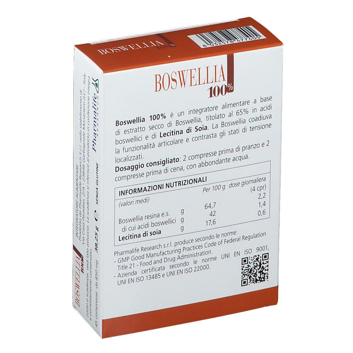 BOSWELLIA 100% 45 COMPRESSE