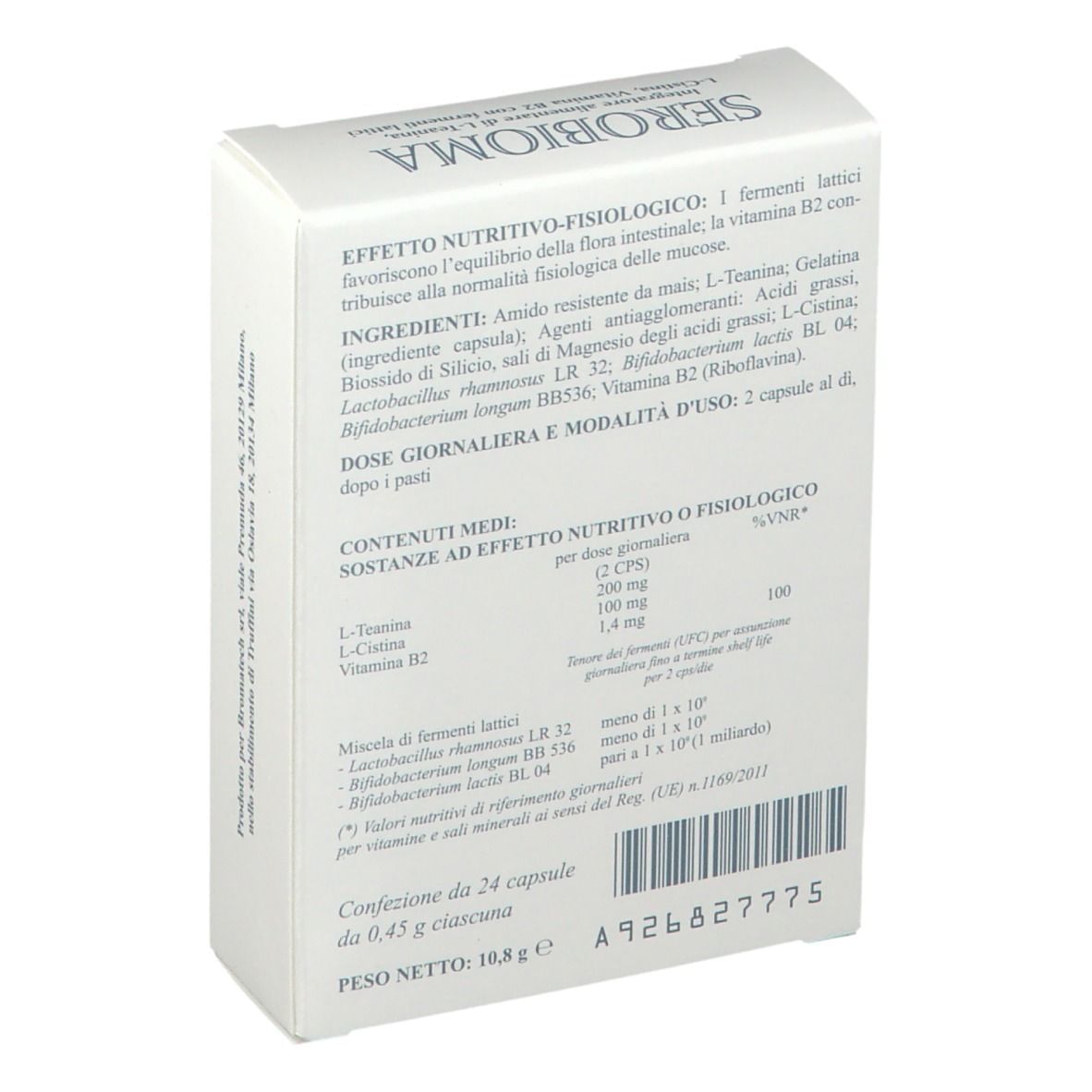 SEROBIOMA 24 CAPSULE