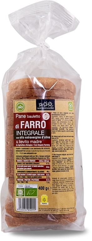 Pane In Bauletto Di Farro Integrale 400 G