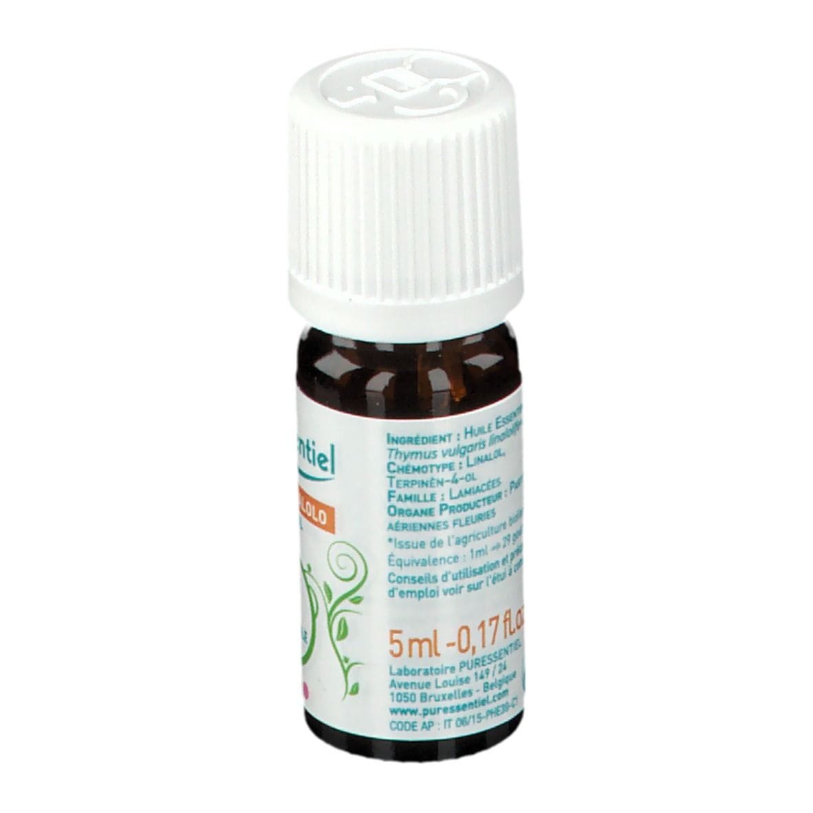 PURESSENTIEL LINO LINALOLO OLIO ESSENZIALE BIO 5 ML