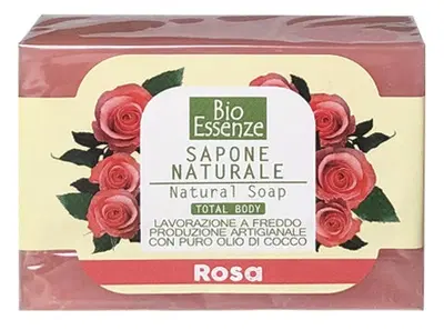 BIO ESSENZE SAPONE NATURALE ROSA 100 G BIO ESSENZE SAPONE NATURALE ROSA 100 G