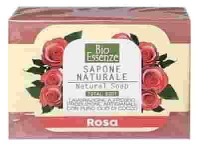 BIO ESSENZE SAPONE NATURALE ROSA 100 G