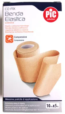 BENDA ELASTICA PIC CO FIX AUTOADESIVA 10X5CM MEDIUM ASTUCCIO BENDA ELASTICA PIC CO FIX AUTOADESIVA 10X5CM MEDIUM ASTUCCIO