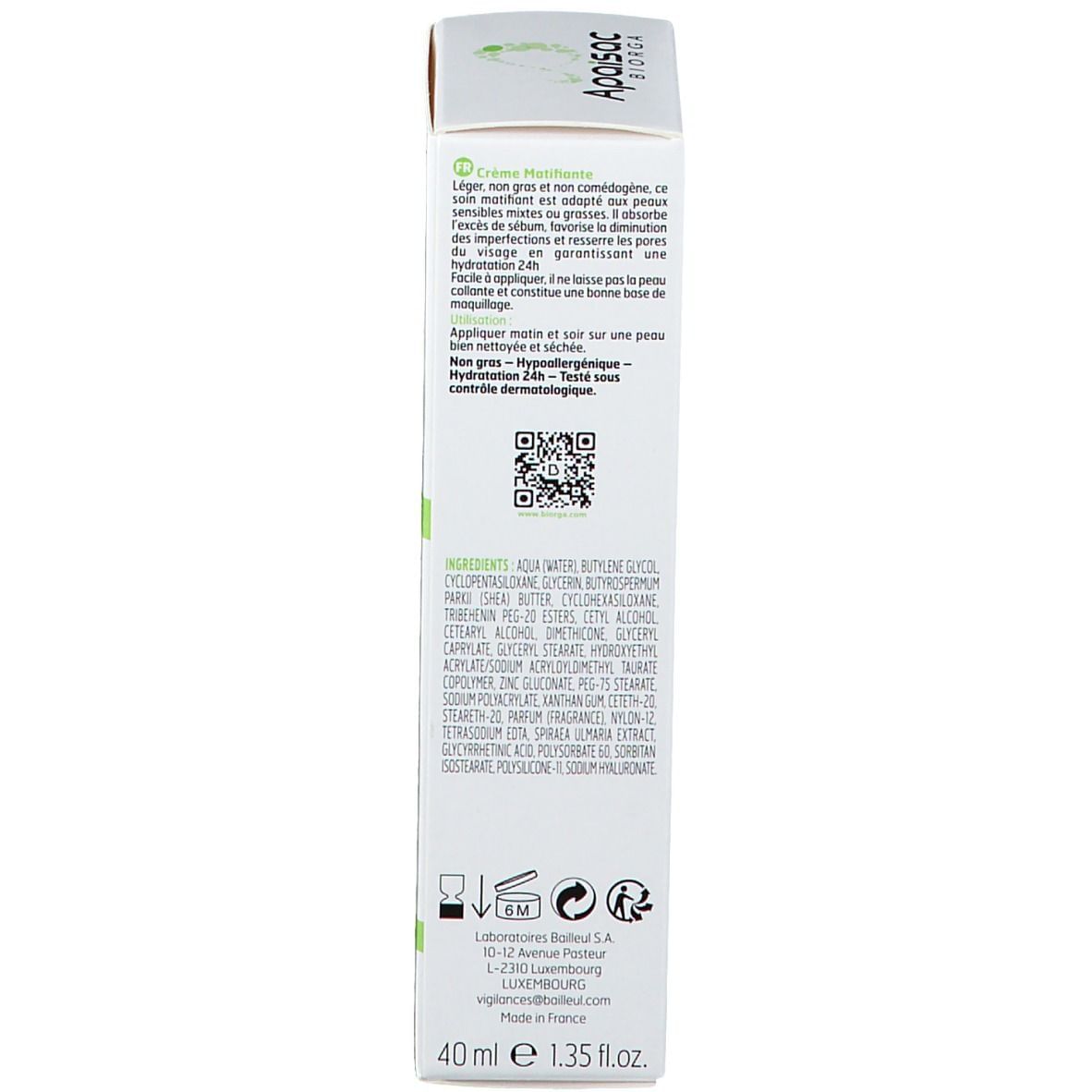 APAISAC EMLSIONE OPACIZZANTE IDRATANTE 40 ML