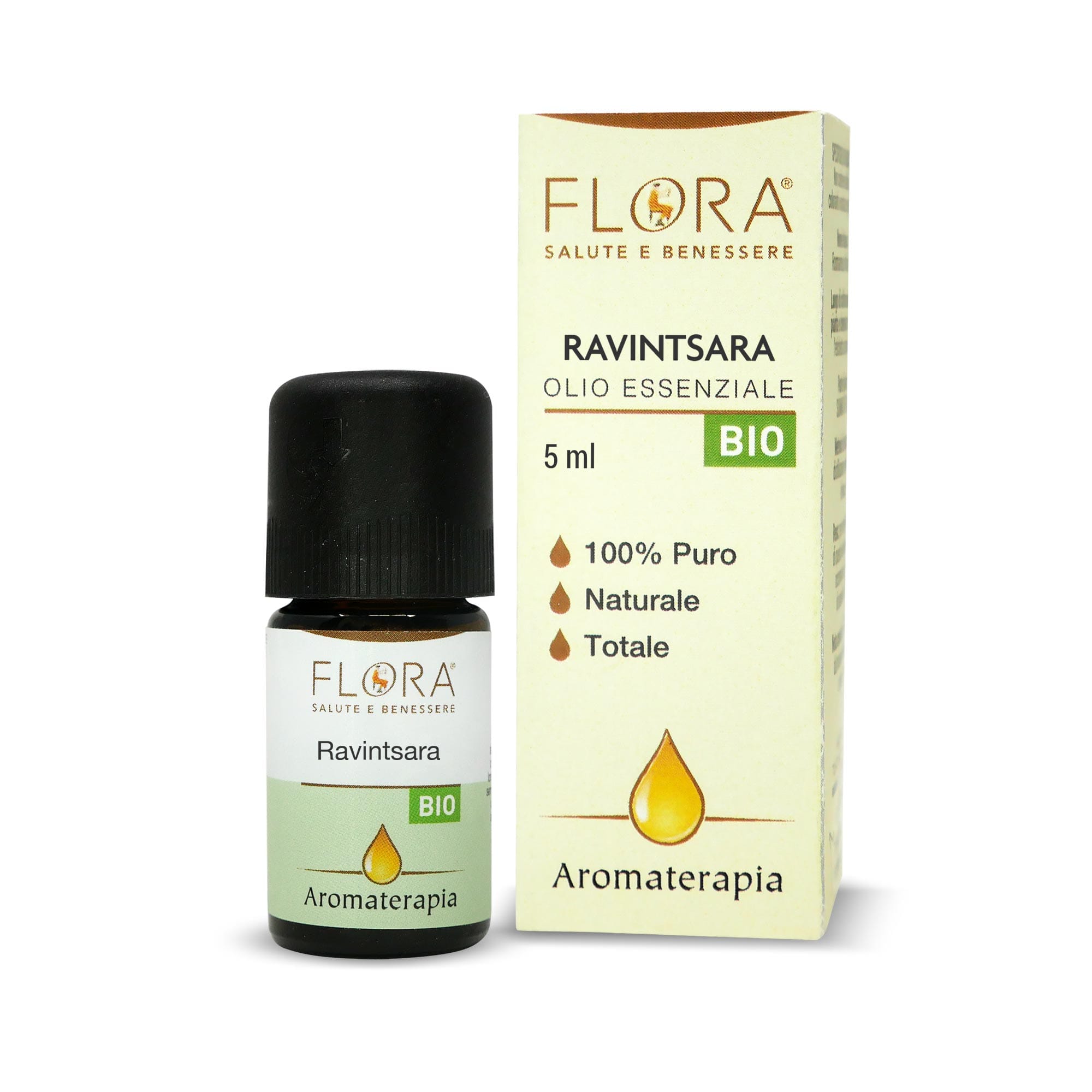 AROMATERAPIA RAVINTSARA OLIO ESSENZIALE BIO INTEGRATORE ALIMENTARE 5 ML
