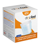CONTENITORE URINA DROPFEEL PHARMA STERILE CON TAPPO A VITE MONOUSO 120 ML