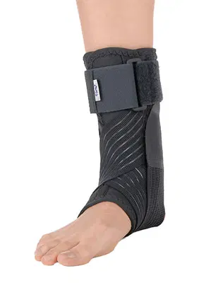 CAVIGLIERA STABILIZZANTE CON BENDAGGIO A 8 FUNZIONALE GRIGIO MEDIUM CAVIGLIERA STABILIZZANTE CON BENDAGGIO A 8 FUNZIONALE GRIGIO MEDIUM