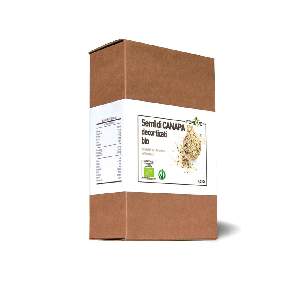 SEMI DI CANAPA DECORTICATI BIO 250 G