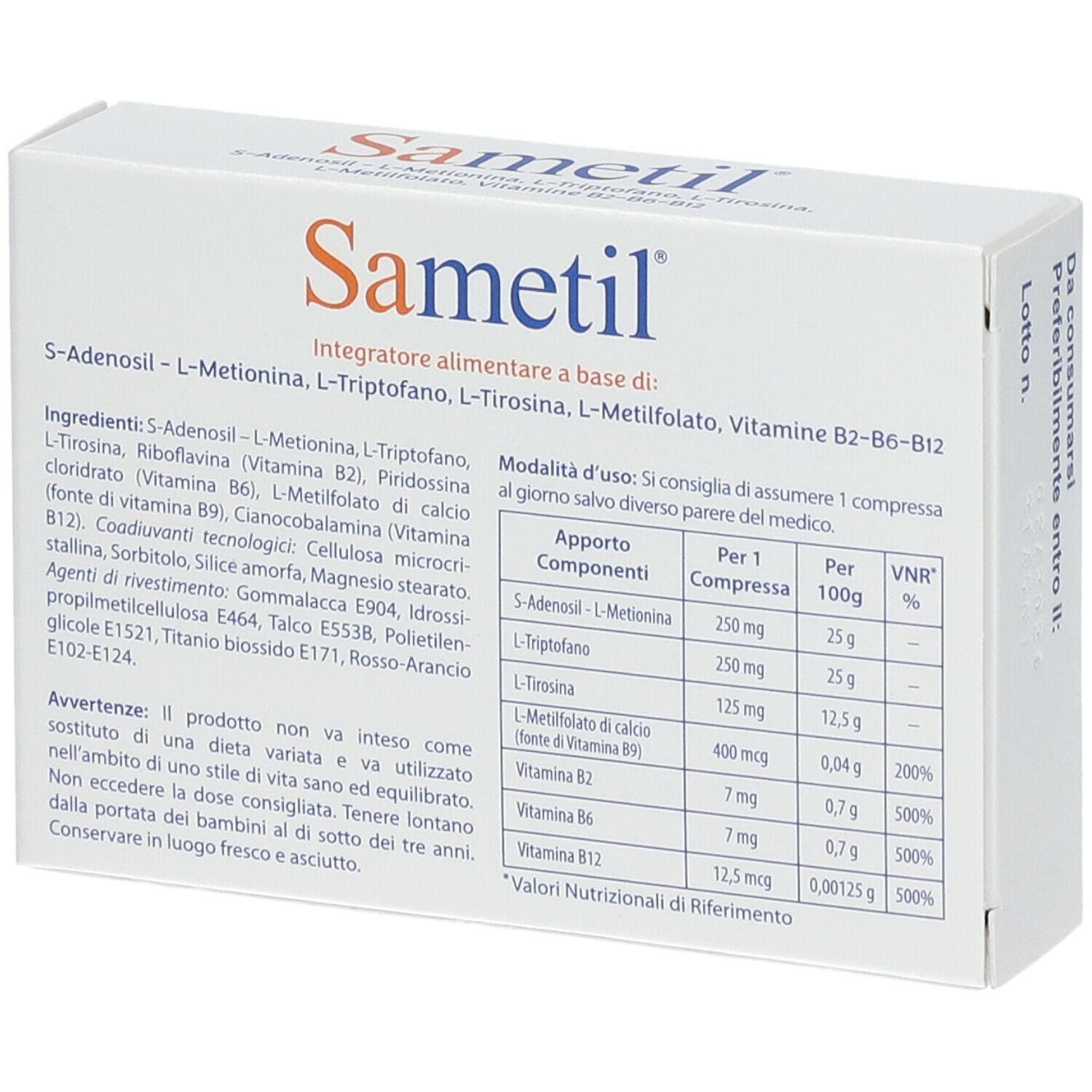 SAMETIL 20 COMPRESSE