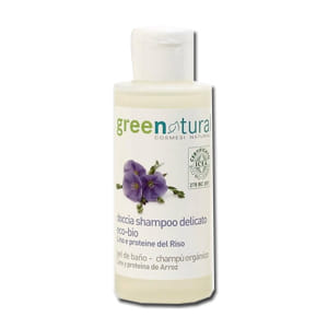 GREENATURAL DOCCIA SHAMPOO DELICATO LINO E RISO 100 ML