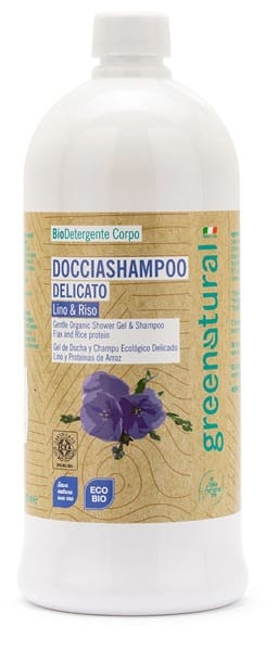 GREENATURAL DOCCIA SHAMPOO DELICATO LINO/RISO 1 LITRO