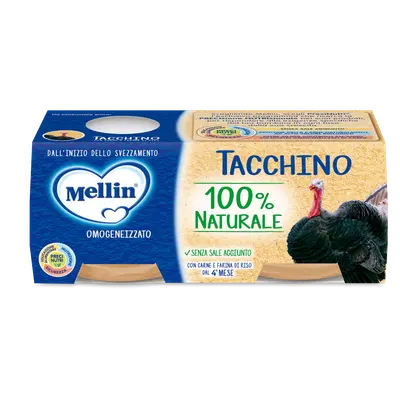 OMOGENEIZZATO MELLIN TACCHINO 2X120 G OMOGENEIZZATO MELLIN TACCHINO 2X120 G