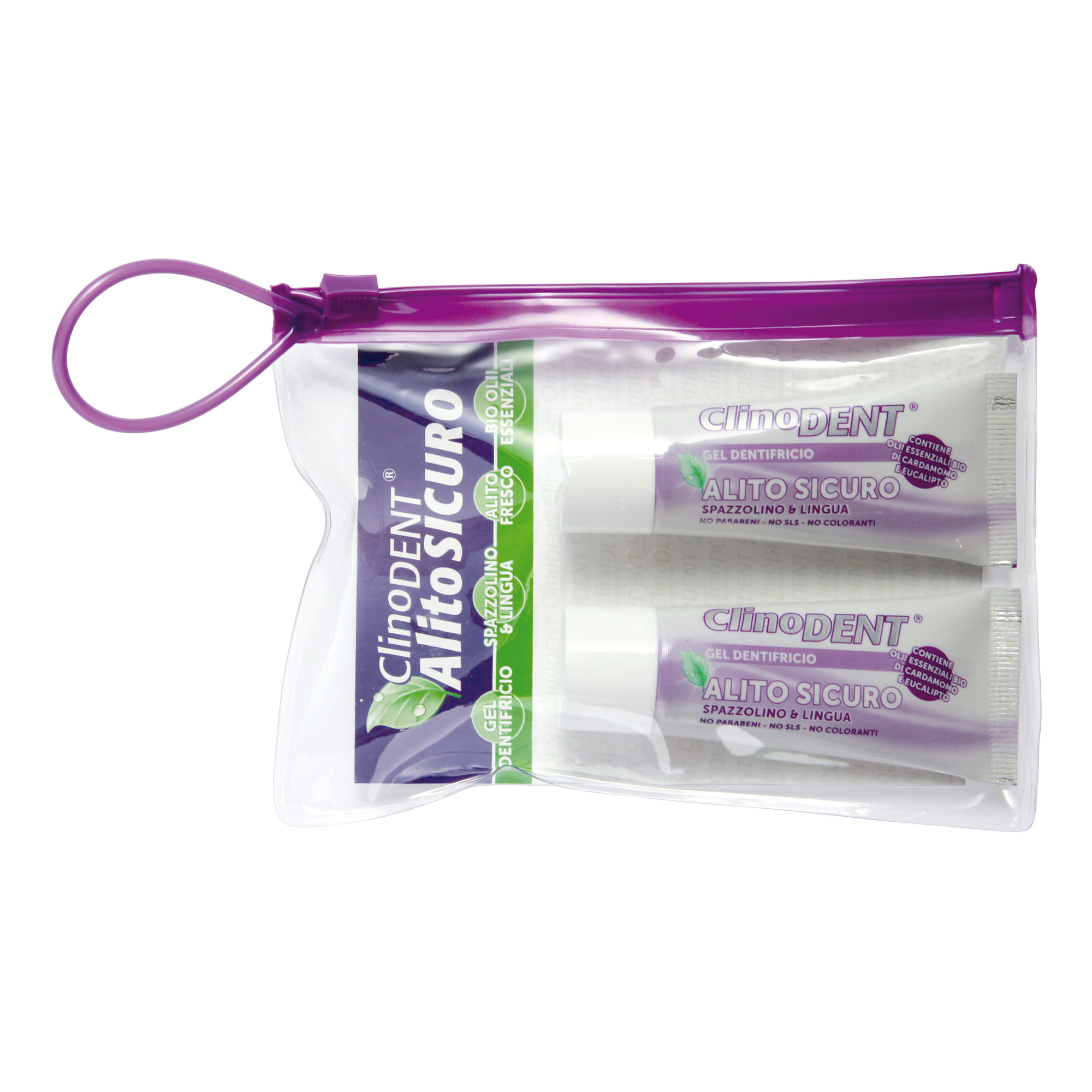 Clinodent Gel Dentifricio Alito Sicuro 2 Tubetti Da 20 Ml