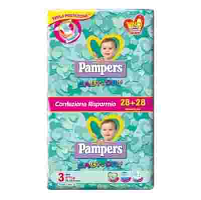 PAMPERS BABY DRY MIDI PD 56 PEZZI