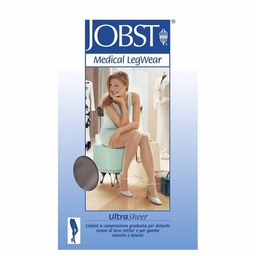 Calza Compressiva Jobst Ultrasheer Microfibra 10 15 Mmhg Collant Noir 5