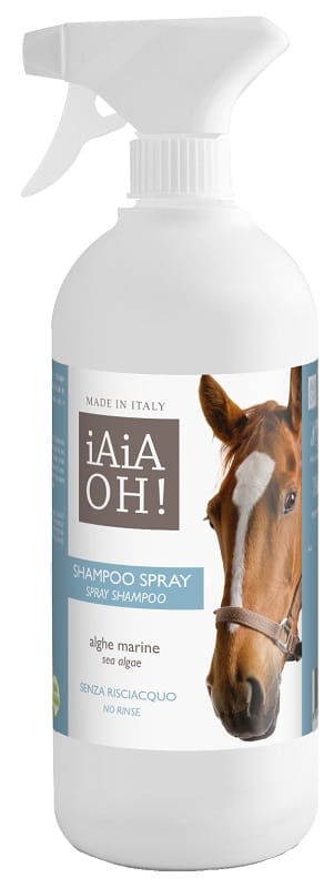 IAIAOH CAVALLO SHAMPOO SPRAY ALLE ALGHE CON NEBULIZZATORE 750 ML