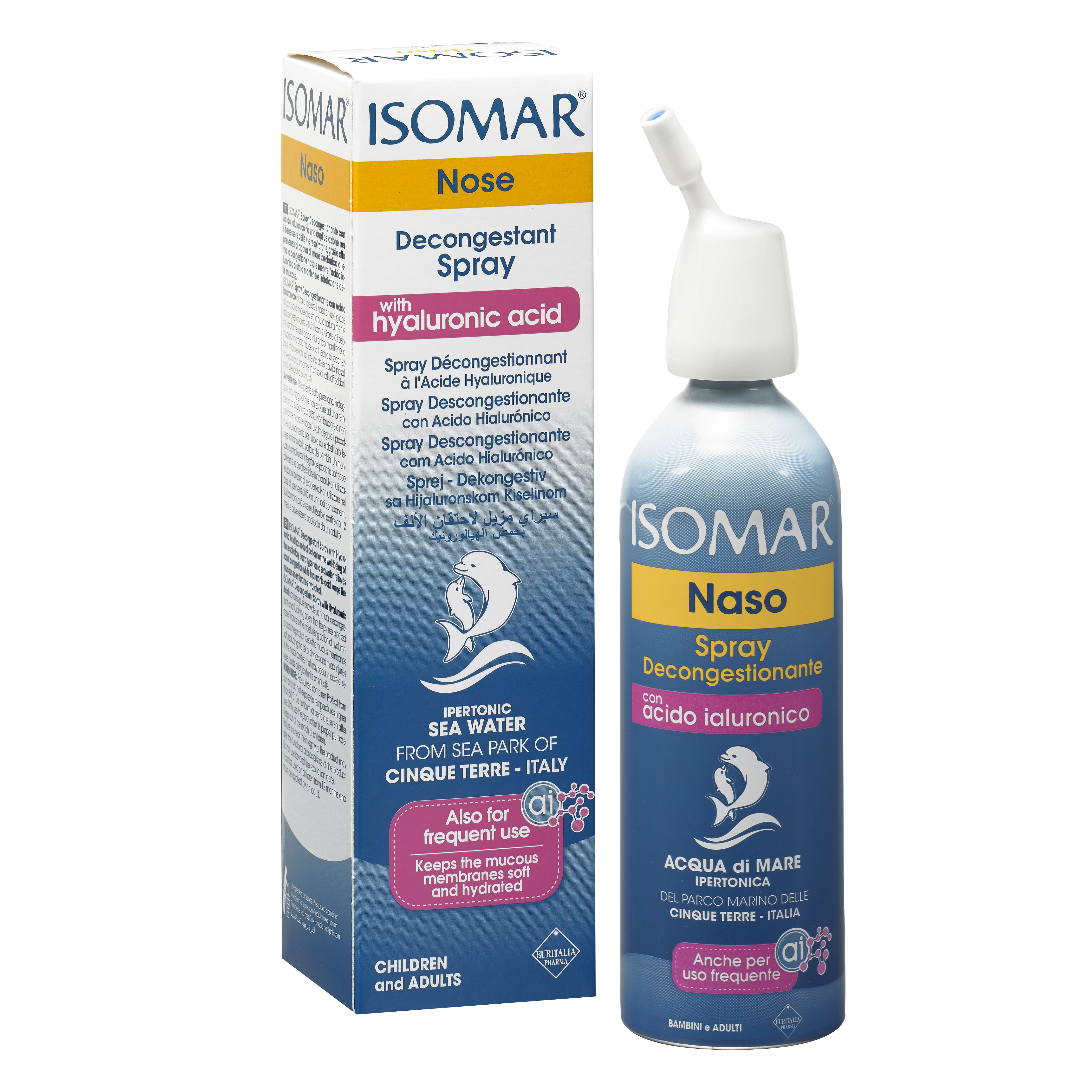 Isomar Spray Decongestionante Acido Ialuronico 100 Ml