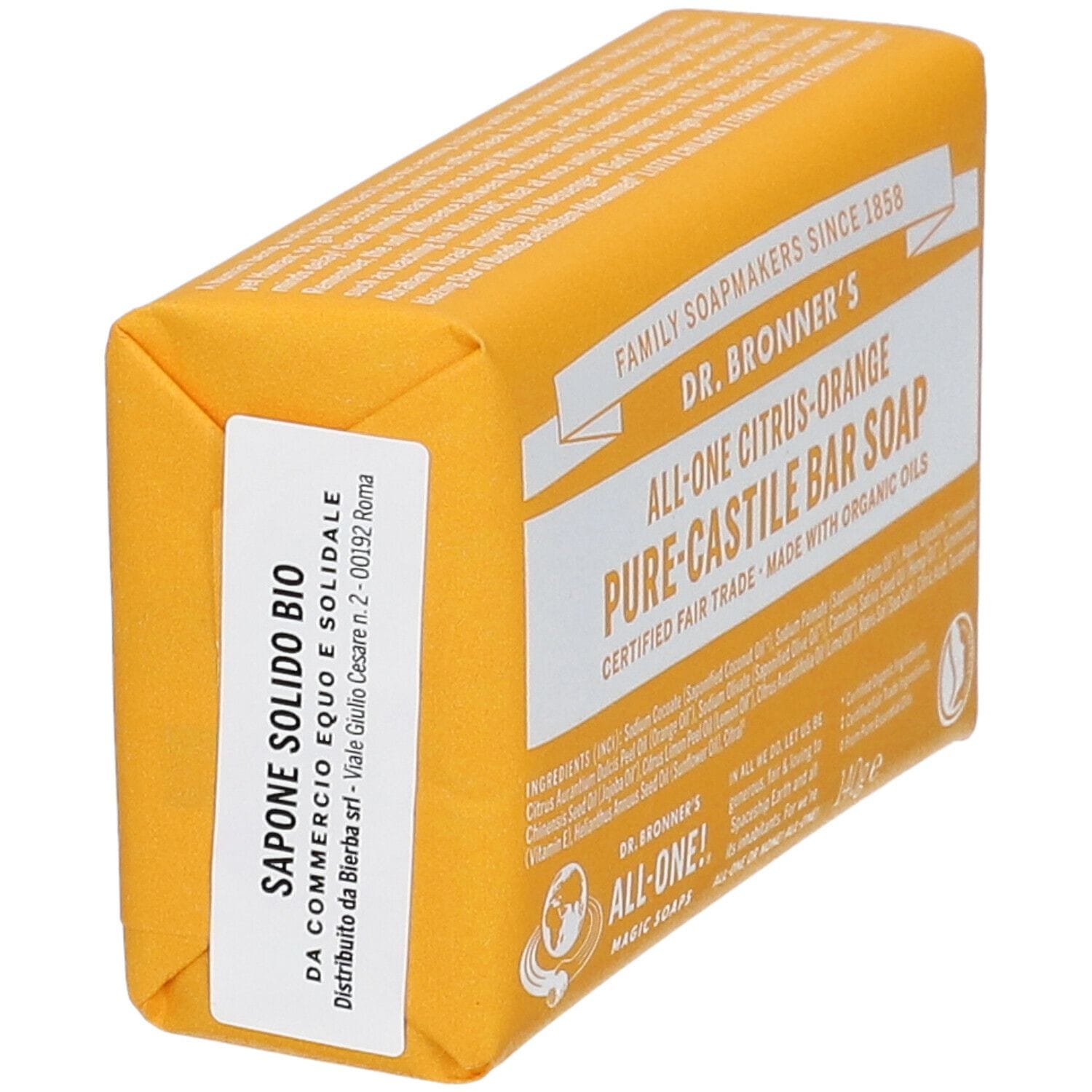 DR BRONNER'S BAR SOAP CITRUS-ORANGE 140 G