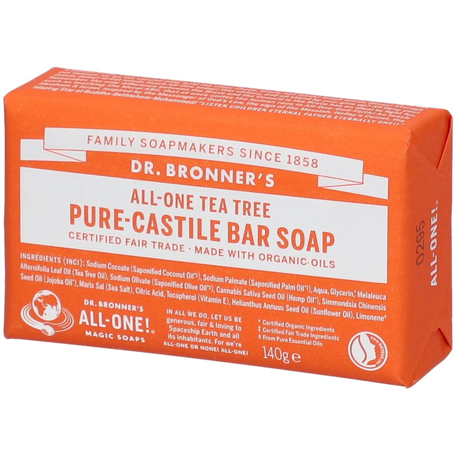 DR BRONNER'S BAR SOAP TEA TREE 140 G