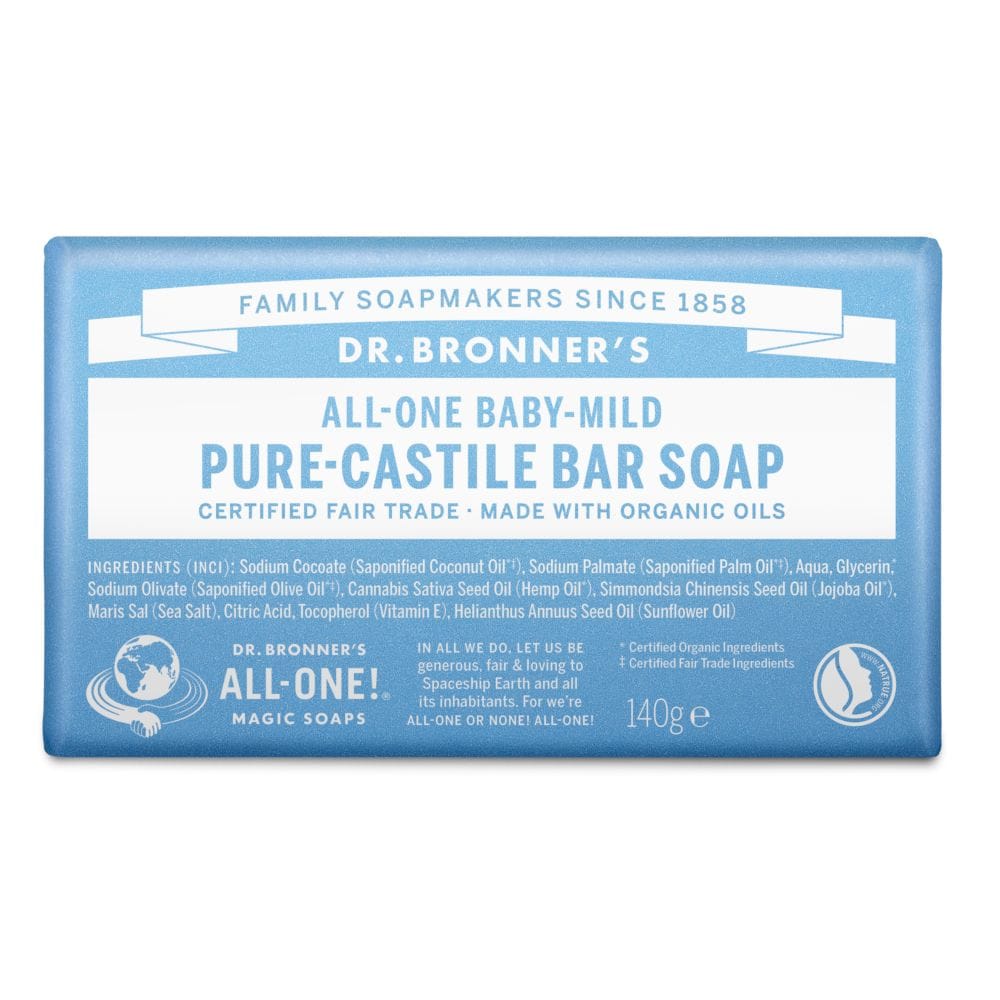 Dr Bronner's Bar Soap Unscented 140 G