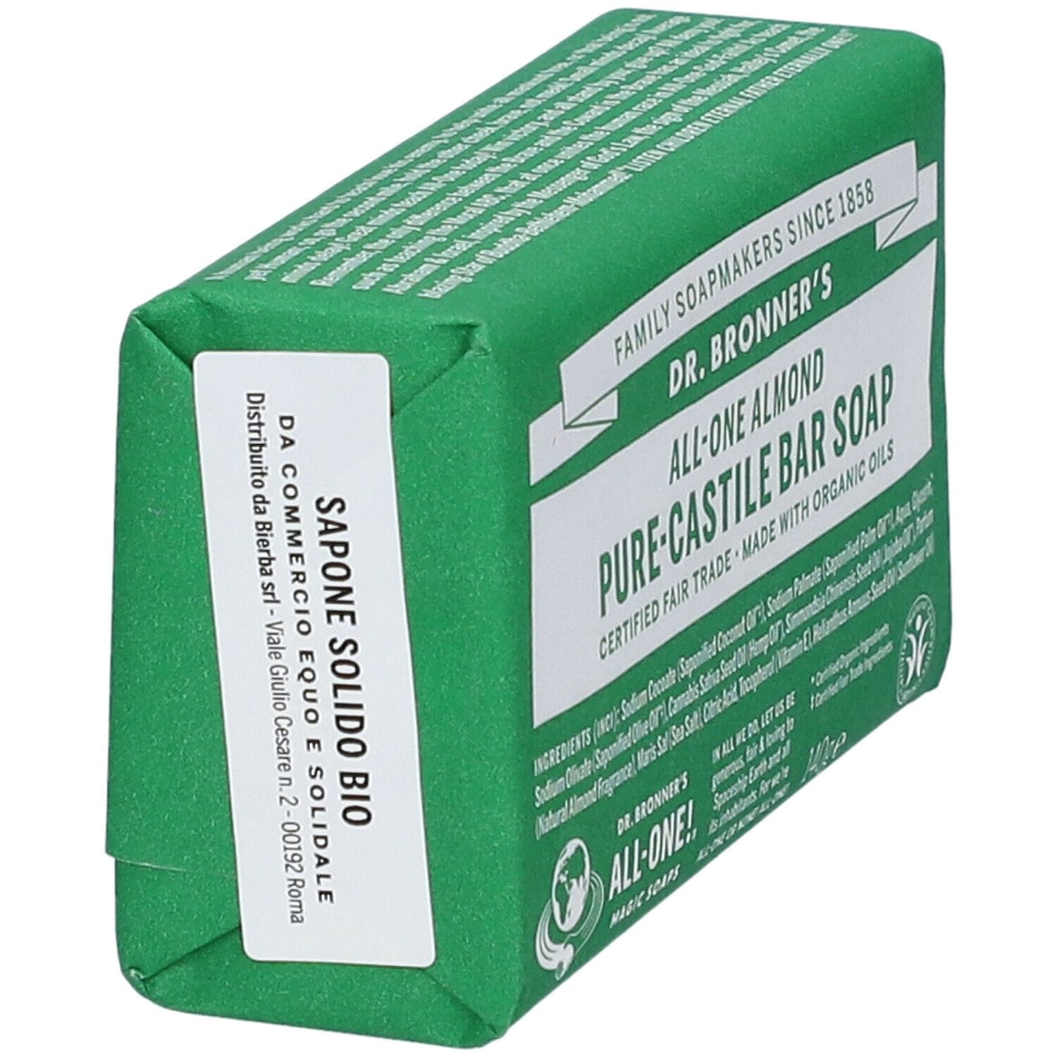 DR BRONNER'S BAR SOAP ALMOND 140 G