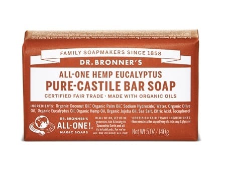 Dr Bronner's Bar Soap Eucalyptus 140 G