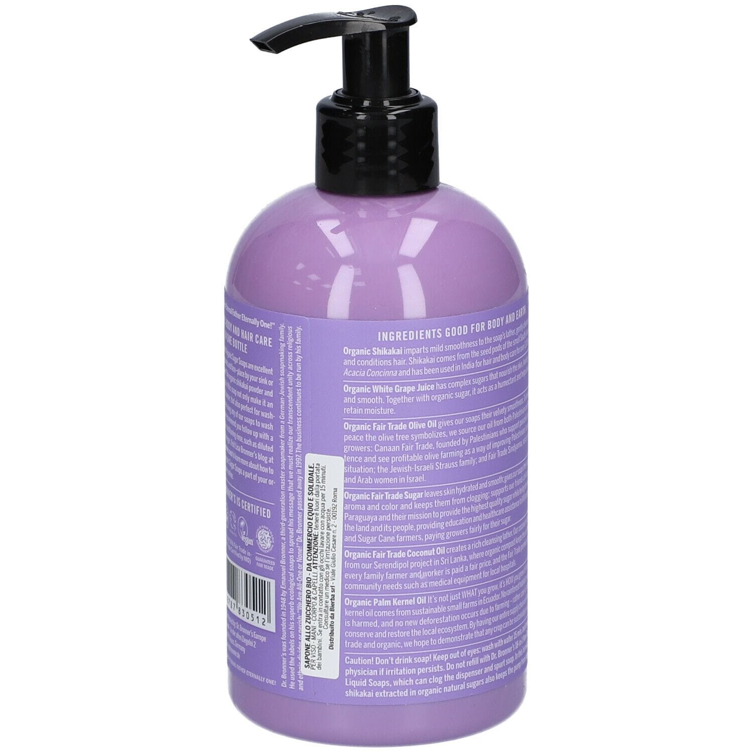 DR BRONNER'S ORGANIC SUGAR SOAP LAVENDER 355 ML