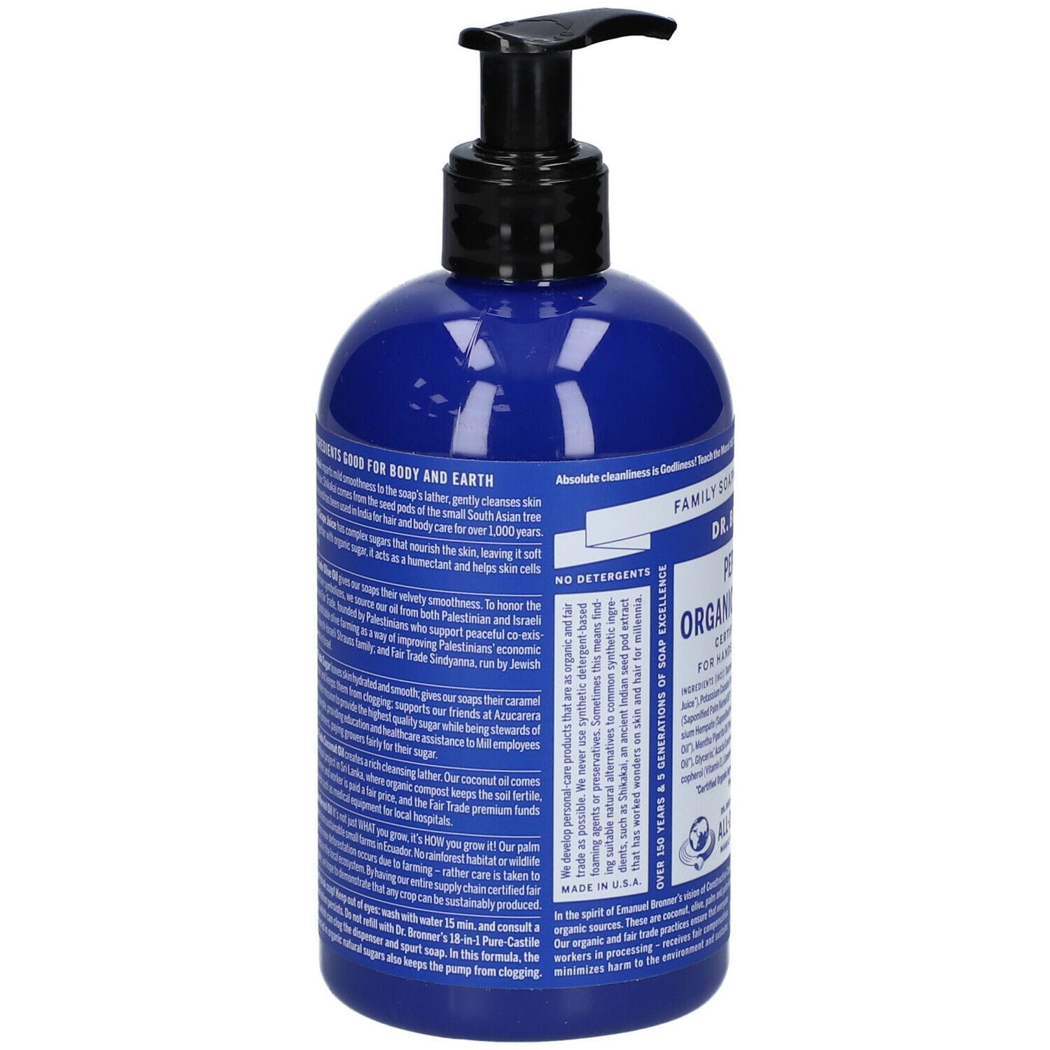 DR BRONNER'S ORGANIC SUGAR SOAP PEPPERMINT 355 ML