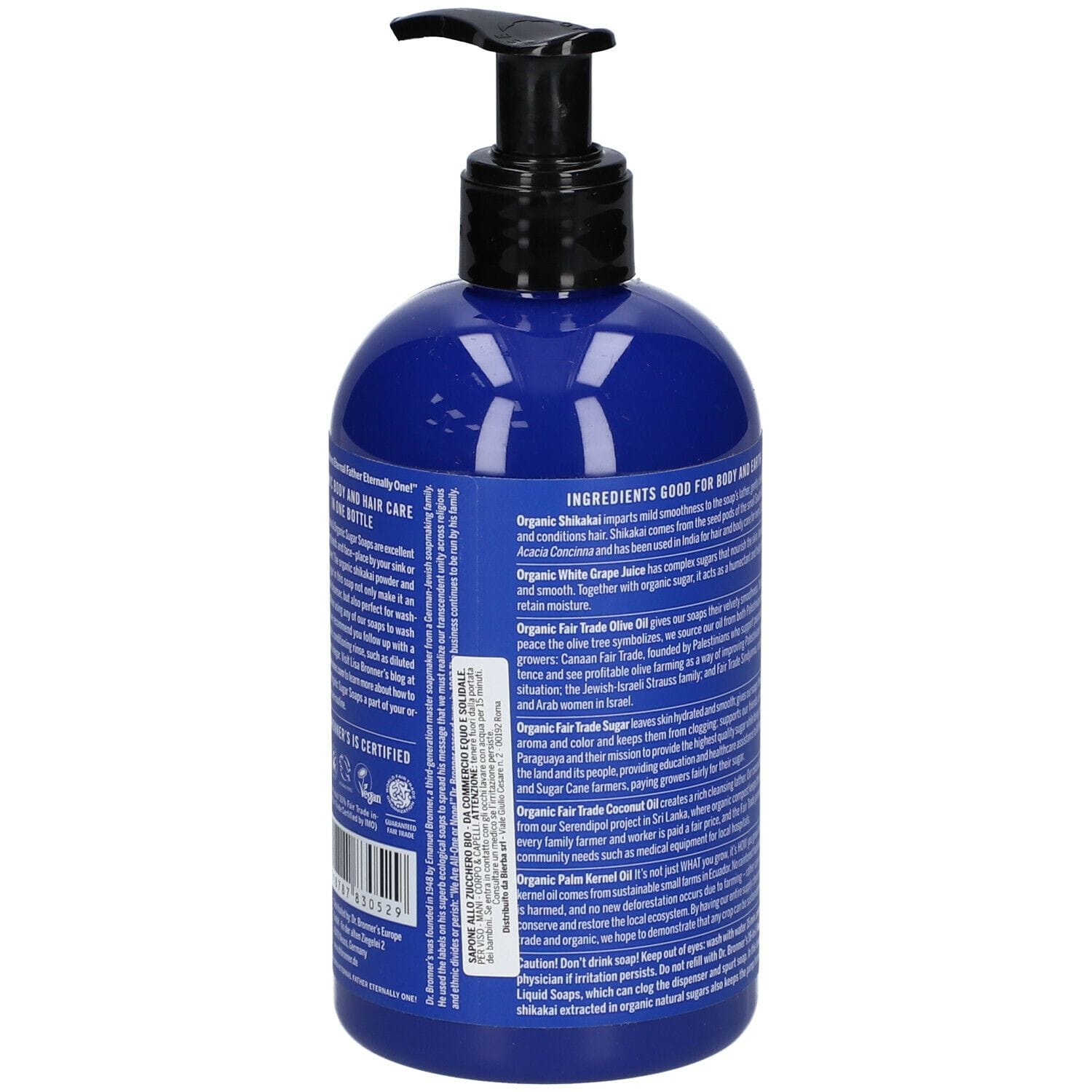 DR BRONNER'S ORGANIC SUGAR SOAP PEPPERMINT 355 ML
