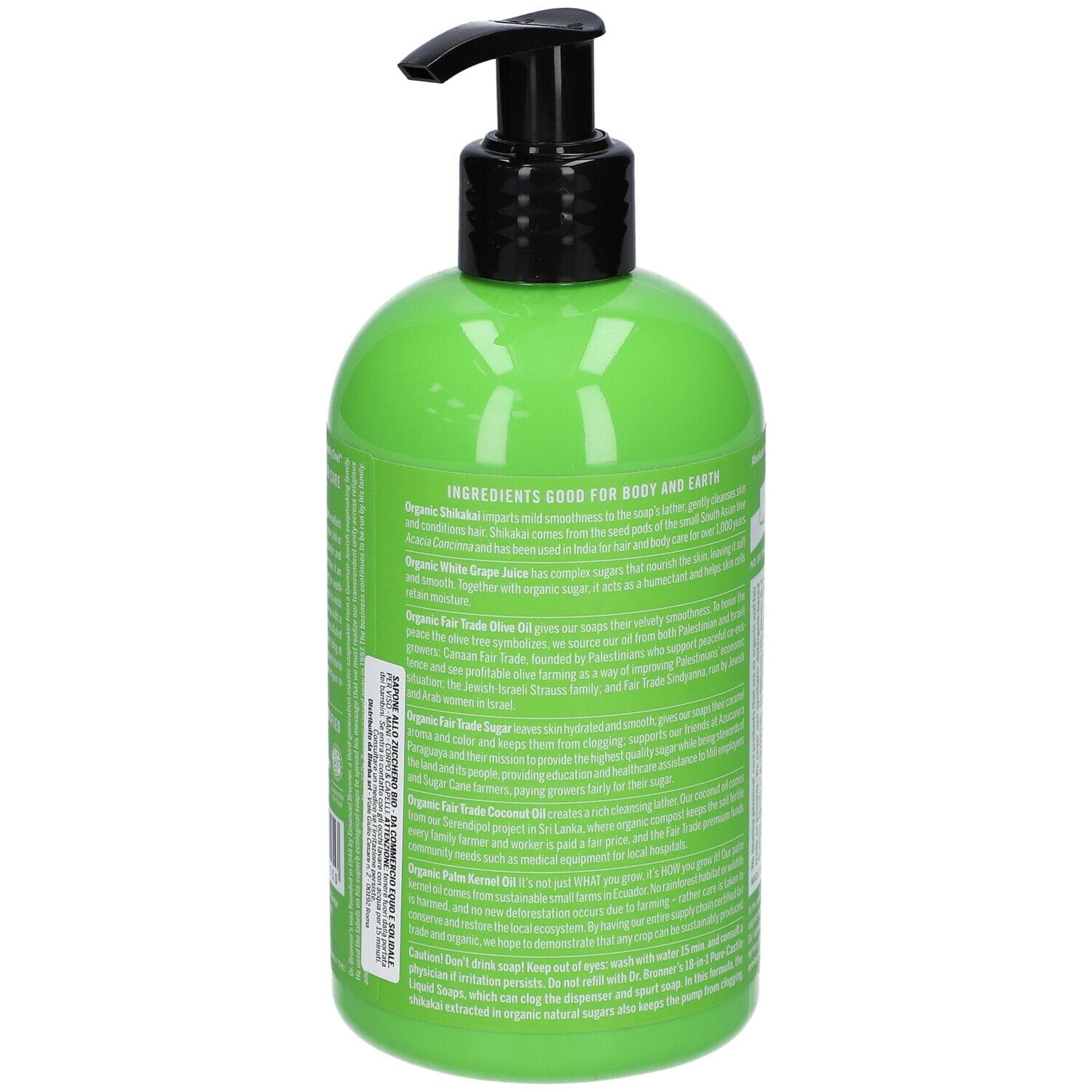 DR BRONNER'S ORGANIC SUGAR SOAP LEMONGRASS-LIME 355 ML