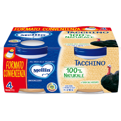 MELLIN OMOGENEIZZATO TACCHINO 4X80 G