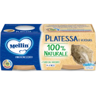 MELLIN OMOGENEIZZATO PLATESSA 2X80 G MELLIN OMOGENEIZZATO PLATESSA 2X80 G
