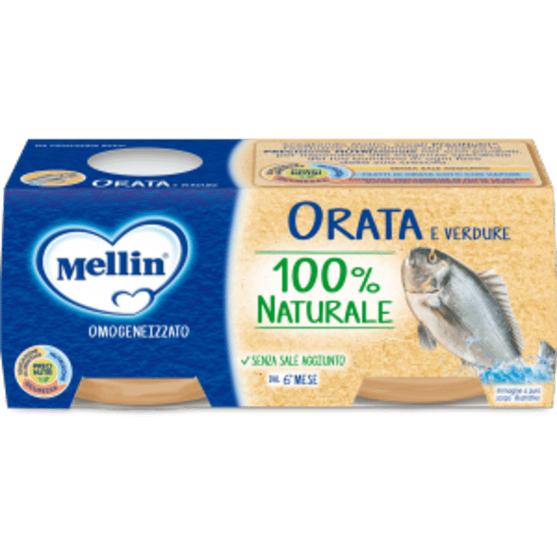 Mellin Omogeneizzato Orata 2 X80 G