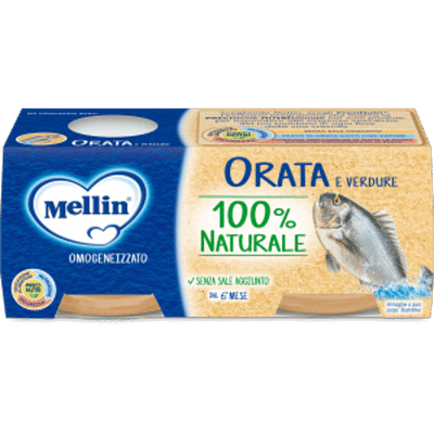 MELLIN OMOGENEIZZATO ORATA 2X80 G