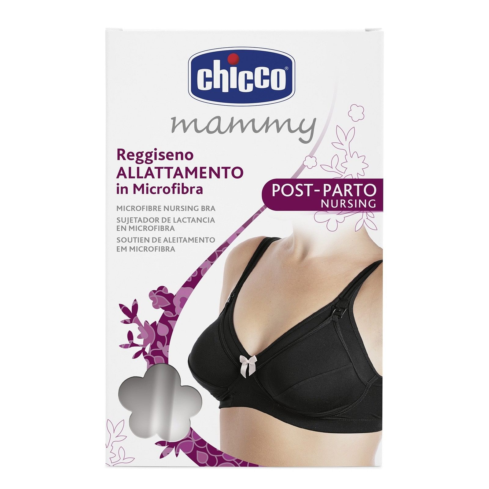 Chicco Mammy Reggiseno Microfibra Allattamento Nero 4 D