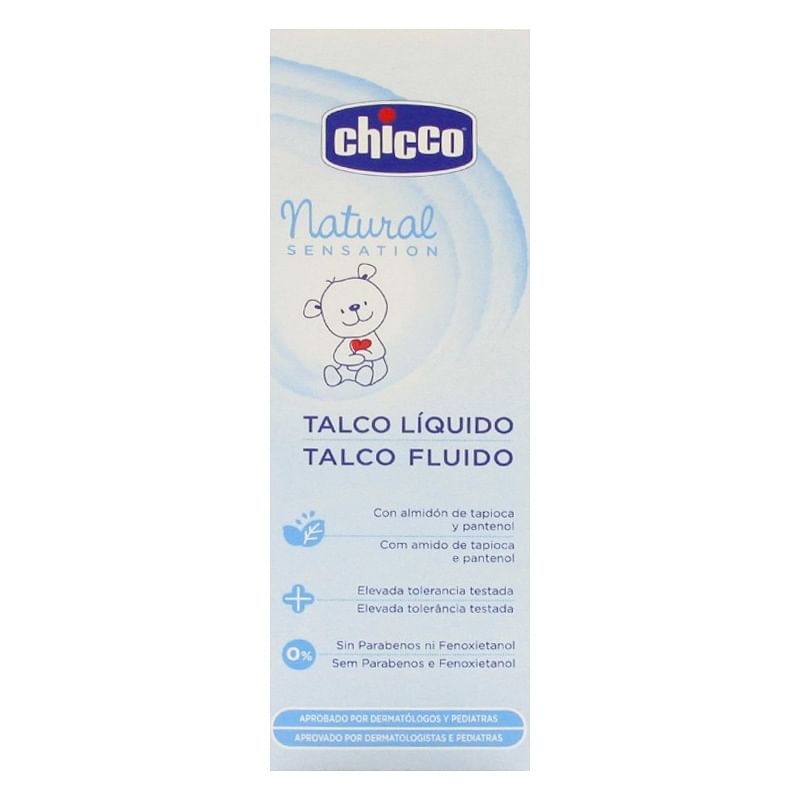 Chicco Talco Fluido Natural Sensation 100 Ml